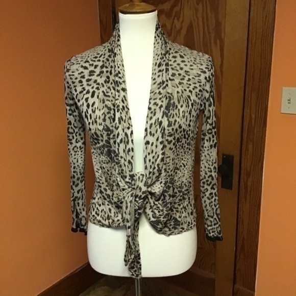 3 for 20 $ bundle VTG Y2K leopard animal soft comfy knit cardigan - Picture 4 of 8